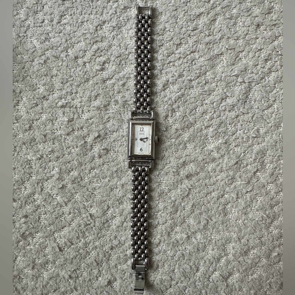 Coach Silver Rectangular Women's Watch - image 4